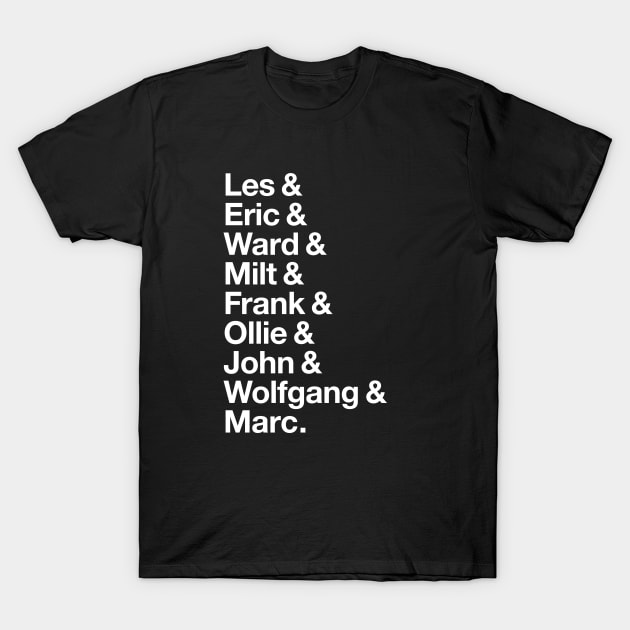 Nine Old Men T-Shirt by Heyday Threads